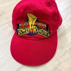 Vintage Red Power Rangers Cap Hat